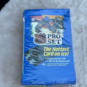1990 PRO SET SERIES 1 NHL HOCKEY CARD BOX FACTORY SEALED 15 Photo Stat Cards